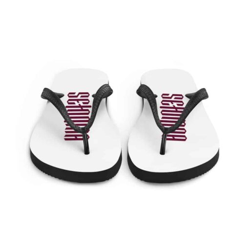 sublimation flip flops white front 60edd70316f7e