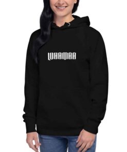 unisex premium hoodie black front 6159db53775c8