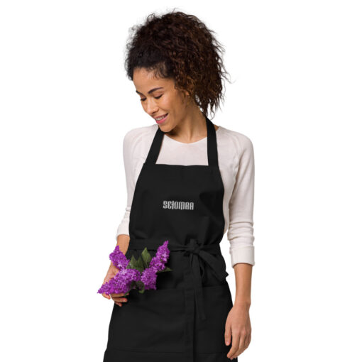 organic cotton apron black front 2 623212f9d6718