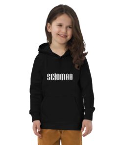 kids eco hoodie black front 63a3134e9e46f